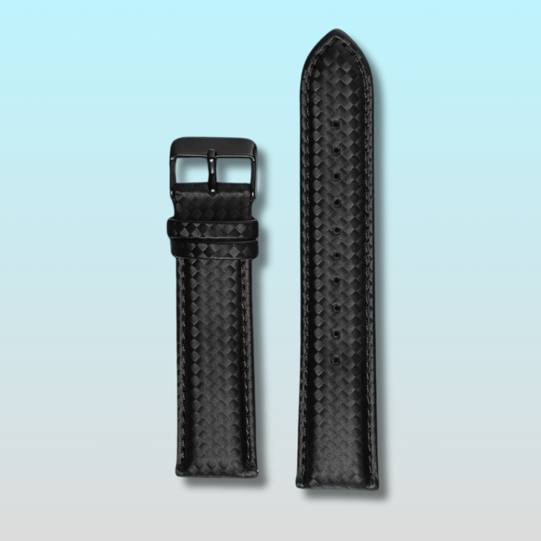 Black Adjustable Carbon Fibre Strap